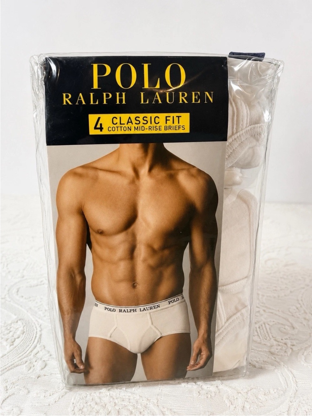 Polo by Ralph Lauren White Men’s Classic Fit Briefs - 4 Pack